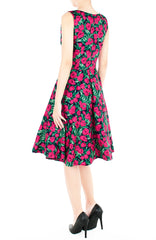 Conservatory of Tulips Flare Midi Dress