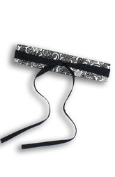 Contemporary Obi Belt - White Chantilly