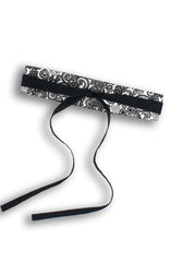 Contemporary Obi Belt - White Chantilly