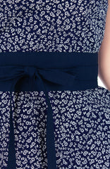 Contemporary Obi Belt - Midnight Blue