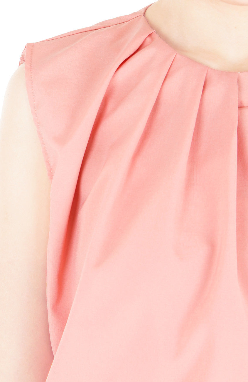 Creative Leadership High Neck Blouse - Rose Pink