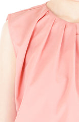 Creative Leadership High Neck Blouse - Rose Pink