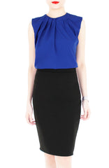 Creative Leadership High Neck Blouse - Ultramarine