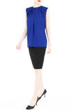 Creative Leadership High Neck Blouse - Ultramarine