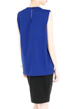 Creative Leadership High Neck Blouse - Ultramarine
