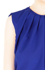 Creative Leadership High Neck Blouse - Ultramarine