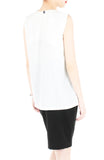 Creative Leadership High Neck Blouse - White