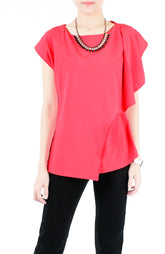 Current Cascade Top - Cerise Pink