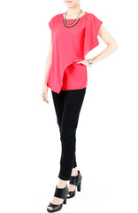 Current Cascade Top - Cerise Pink