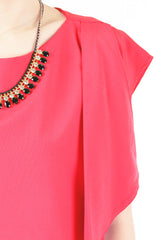 Current Cascade Top - Cerise Pink