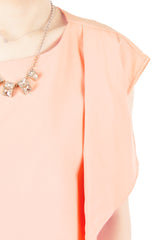 Current Cascade Top - Light Peach