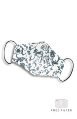 Dame of Renaissance Pure Cotton Face Mask - Earl Grey