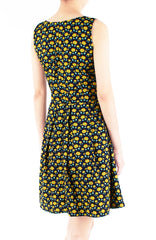 Dancing Dahlias Flare Dress