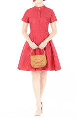 Darling Dots Clara Dress - Berry