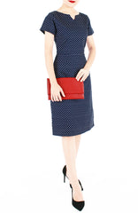 Darling Dots Jeane Dress - Midnight Blue