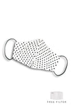 Darling Dots Pure Cotton Face Mask - White & Black