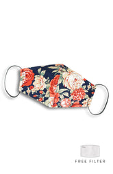 Darling Peonies Pure Cotton Face Mask