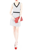 Darling Dots 60s Mod A-Line Dress - White