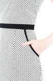 Darling Dots 60s Mod A-Line Dress - White