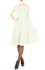 Darling Dots Flare Tea Dress - Antique Ivory