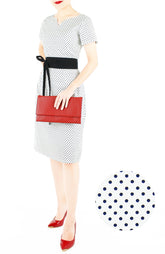 Darling Dots Jeane Dress - White