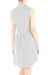Darling Dots Shirtdress - White