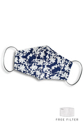Debonair Duchess Pure Cotton Face Mask - Royal Blue