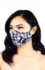Debonair Duchess Pure Cotton Face Mask - Royal Blue