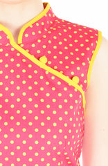 Delightful Dancing Dots Cheongsam Dress