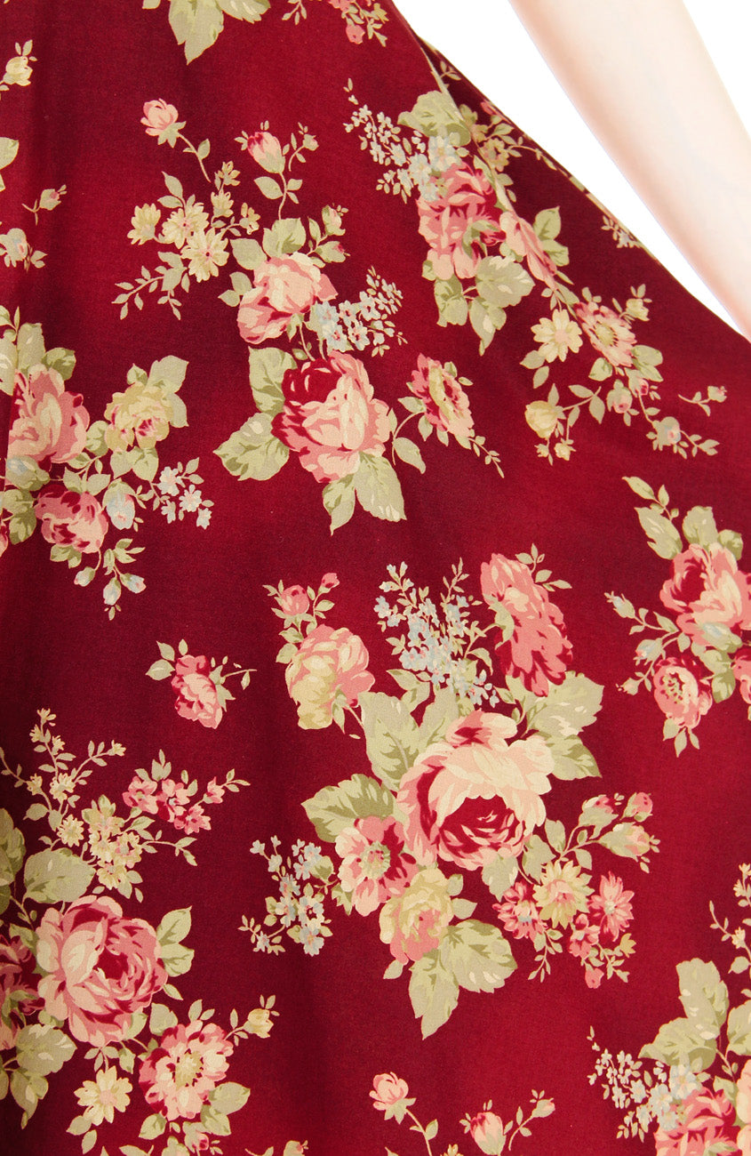 Embolden Age in Sangria Red Flare Midi Dress