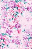 Enchanting Blooms Flare Midi Dress - Purple