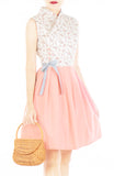 Endearing Peach Camellia Hanbok