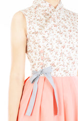 Endearing Peach Camellia Hanbok