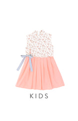 GIRLS Endearing Peach Camellia Hanbok