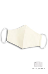 Essential Pure Cotton Face Mask in Eggshell