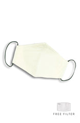 Essential Pure Cotton Face Mask in Ivory