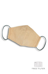 Essential Pure Cotton Face Mask in Latte