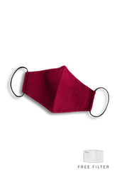 Essential Pure Cotton Face Mask in Rouge