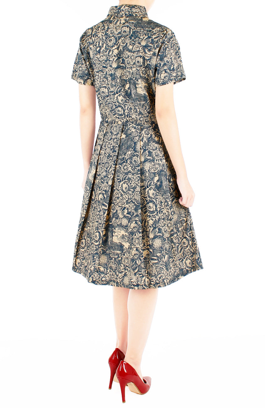 European Antique Estate Emma Two-way Shirtdress