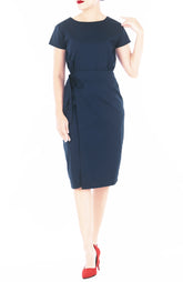 Everlasting Elsa Wrap Dress - Midnight Blue