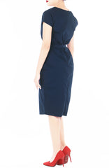 Everlasting Elsa Wrap Dress - Midnight Blue