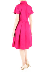 Everlasting Emma Two-way Shirtdress - Hot Pink