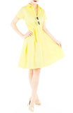 Everlasting Anna Shirtdress in Daffodil Yellow