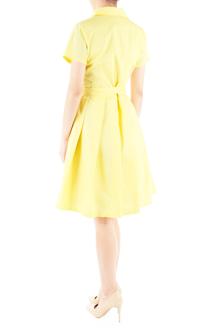 Everlasting Anna Shirtdress in Daffodil Yellow