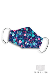 Eywa’s Pandora Garden Pure Cotton Face Mask - Blue