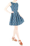 Eywa’s Pandora Garden Flare Dress - Blue