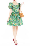 Tropical Fresh Palm Alice Dress