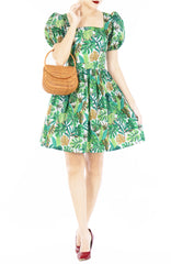 Tropical Fresh Palm Alice Dress