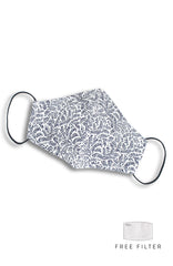 Fanciful Foliage Pure Cotton Face Mask