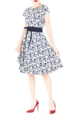 First-class Florals Flare Tea Dress